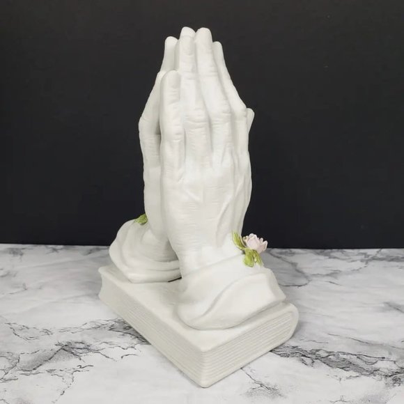 Praying Hands Porcelain Enesco Vintage - Picture 8 of 12